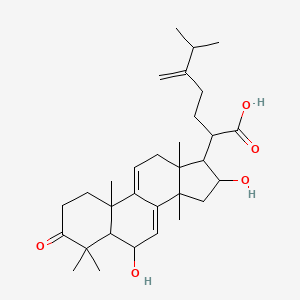 2-(6,16-Dihydroxy-4,4,10,13,14-pentamethyl-3-oxo-1,2,5,6,12,15,16,17-octahydrocyclopenta[a]phenanthren-17-yl)-6-methyl-5-methylideneheptanoic acid