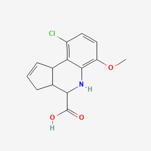 (3aR,4S,9bS)-9-chloro-6-methoxy-3a,4,5,9b-tetrahydro-3H-cyclopenta[c]quinoline-4-carboxylic acid