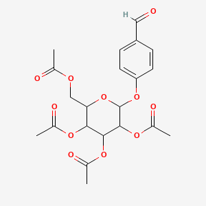 [3,4,5-triacetyloxy-6-(4-formylphenoxy)oxan-2-yl]methyl acetate