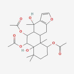 (5,6-Diacetyloxy-4a,7-dihydroxy-4,4,7,11b-tetramethyl-1,2,3,5,6,6a,11,11a-octahydronaphtho[2,1-f][1]benzofuran-1-yl) acetate