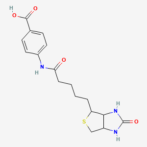 4-[5-[(4S)-2-Oxo-1,3,3a,4,6,6a-hexahydrothieno[3,4-d]imidazol-4-yl]pentanoylamino]benzoic acid