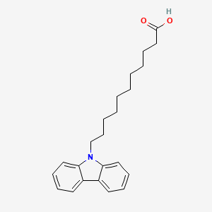 molecular formula C23H29NO2 B1231883 11-(9-Carbazolyl)undecanoic acid CAS No. 73025-00-0