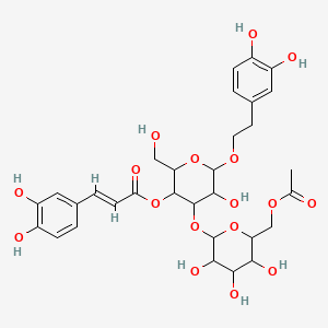 [4-[6-(acetyloxymethyl)-3,4,5-trihydroxyoxan-2-yl]oxy-6-[2-(3,4-dihydroxyphenyl)ethoxy]-5-hydroxy-2-(hydroxymethyl)oxan-3-yl] (E)-3-(3,4-dihydroxyphenyl)prop-2-enoate