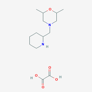 2,6-Dimethyl-4-(piperidin-2-ylmethyl)morpholine;oxalic acid