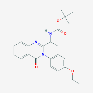 tert-butyl N-{1-[3-(4-ethoxyphenyl)-4-oxoquinazolin-2-yl]ethyl}carbamate