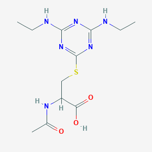 molecular formula C12H20N6O3S B12318889 Simazine mercapturate 