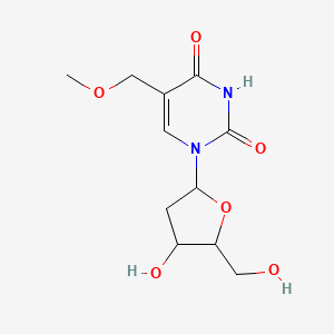 1-[4-Hydroxy-5-(hydroxymethyl)oxolan-2-yl]-5-(methoxymethyl)pyrimidine-2,4-dione