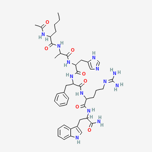 N-Acetyl-L-norleucyl-L-alanyl-L-histidyl-D-phenylalanyl-L-arginyl-L-tryptophanamide