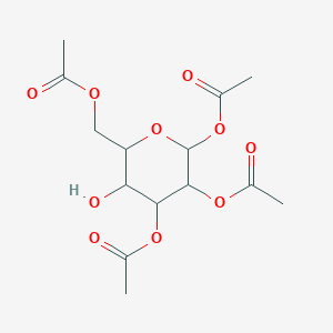 (4,5,6-Triacetyloxy-3-hydroxyoxan-2-yl)methyl acetate