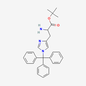 molecular formula C29H31N3O2 B12319010 H-His(tau-trt)-otbu 