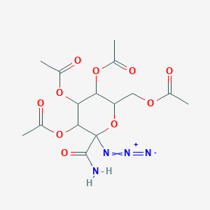 c-(2,3,4,6-Tetra-o-acetyl-1-azido-1-deoxy-alpha-d-galactopyranosyl)formamide