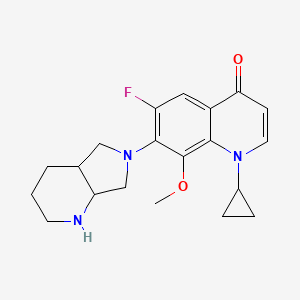 7-(1,2,3,4,4a,5,7,7a-Octahydropyrrolo[3,4-b]pyridin-6-yl)-1-cyclopropyl-6-fluoro-8-methoxyquinolin-4-one