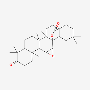 6,10,10,14,15,21,21-Heptamethyl-3,24-dioxaheptacyclo[16.5.2.01,15.02,4.05,14.06,11.018,23]pentacosane-9,25-dione