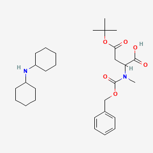 molecular formula C29H46N2O6 B12319047 Z-N-Me-Asp(OtBu)-OH.DCHA 