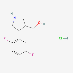 rac-[(3S,4R)-4-(2,5-Difluorophenyl)-3-pyrrolidinyl]methanol hydrochloride