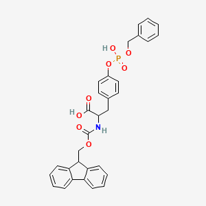 molecular formula C31H28NO8P B12319124 Fmoc-Tyr(HP03Bzl)-OH 