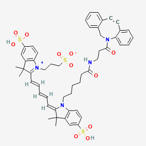 molecular formula C52H56N4O11S3 B12319140 Cy5-DBCO 