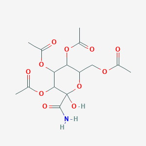 C-(2,3,4,6-Tetra-O-acetyl-1-hydroxy-beta-D-galactopyranosyl) formamide