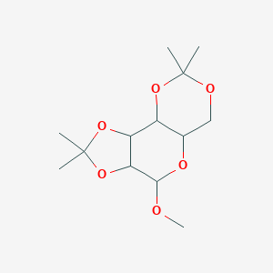 molecular formula C13H22O6 B12319197 4-Methoxy-2,2,8,8-tetramethyl-hexahydro-1,3,5,7,9-pentaoxa-cyclopenta[a]naphthalene 