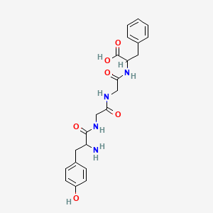 molecular formula C22H26N4O6 B12319198 H-DL-Tyr-Gly-Gly-DL-Phe-OH 