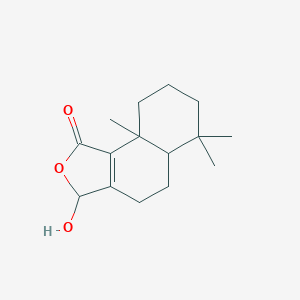 3-hydroxy-6,6,9a-trimethyl-4,5,5a,7,8,9-hexahydro-3H-benzo[g][2]benzofuran-1-one