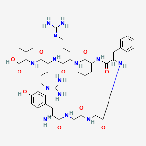 molecular formula C46H72N14O10 B12319234 H-Tyr-gly-gly-phe-leu-arg-arg-ile-OH 