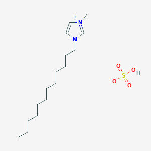 molecular formula C16H32N2O4S B12319240 1-Dodecyl-3-methylimidazolium hydrogen sulfate 