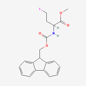 molecular formula C20H20INO4 B12319244 (S)-N-Fmoc-gamma-iodo-abu-ome 