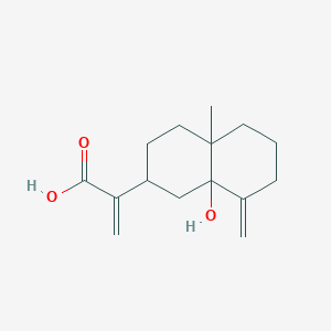 2-(8a-hydroxy-4a-methyl-8-methylidene-2,3,4,5,6,7-hexahydro-1H-naphthalen-2-yl)prop-2-enoic acid