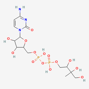 molecular formula C14H25N3O14P2 B12319324 4-Diphosphocytidyl-2-C-methyl-D-erythritol (CDP-ME) 