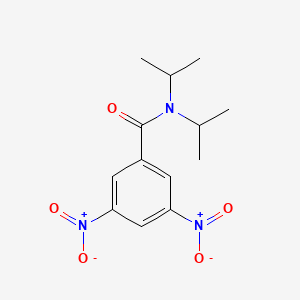 molecular formula C13H17N3O5 B12319338 N,N-Diisopropyl-3,5-dinitrobenzamide 