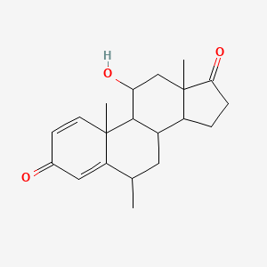 molecular formula C20H26O3 B12319342 Methylprednisolone Impurity C 