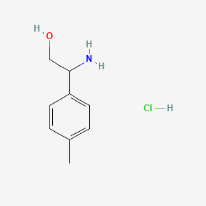 molecular formula C9H14ClNO B12319390 2-Amino-2-(P-tolyl)ethan-1-OL hcl 