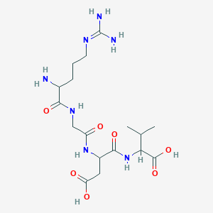 molecular formula C17H31N7O7 B12319401 H-DL-Arg-Gly-DL-Asp-DL-Val-OH 