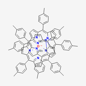 molecular formula C96H72Mn2N8O B12319435 Manganese(III)meso-tetrakis(4-methylphenyl)porphine-mu-oxodimer 