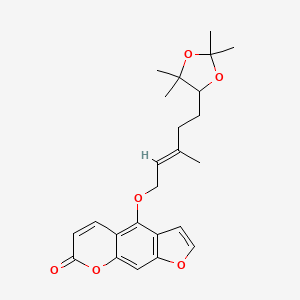 molecular formula C24H28O6 B12319450 6',7'-Dihydroxybergamottin acetonide 