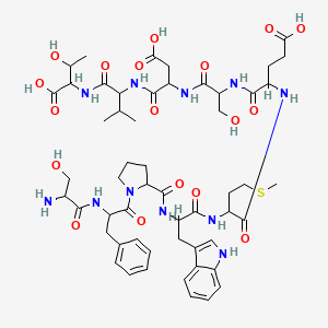 H-DL-Ser-DL-Phe-DL-Pro-DL-Trp-DL-Met-DL-Glu-DL-Ser-DL-Asp-DL-Val-DL-xiThr-OH