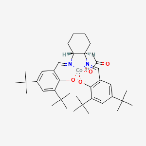 (Acetato-kappaO)[[2,2'-[(1R,2R)-1,2-cyclohexanediylbis[(nitrilo-kappaN)methylidyne]]bis[4,6-bis(1,1-dimethylethyl)phenolato-kappaO]](2-)]cobalt