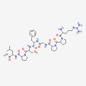 molecular formula C41H63N11O10 B12319492 Arg-Pro-Pro-Gly-Phe-Ser-Pro-Leu 