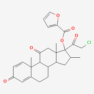 molecular formula C27H29ClO6 B12319499 Mometasone Impurity C 