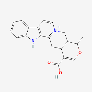 molecular formula C20H19N2O3+ B12319508 Serpentinic acid 