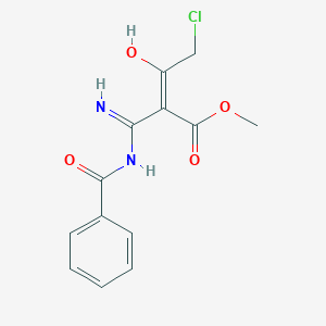 methyl (2Z)-3-amino-3-(benzoylamino)-2-(chloroacetyl)acrylate