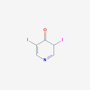 molecular formula C5H3I2NO B12319573 3,5-diiodo-3H-pyridin-4-one 