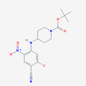 tert-Butyl 4-(4-cyano-5-fluoro-2-nitrophenylamino)piperidine-1-carboxylate