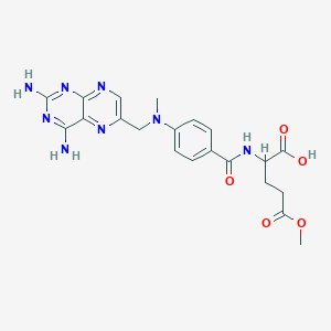 molecular formula C21H24N8O5 B12319580 Methotrexate gamma-methyl ester 