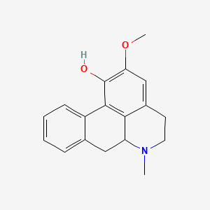 molecular formula C18H19NO2 B12319601 6-Hydroxy-2-methoxyaporphine CAS No. 22222-86-2