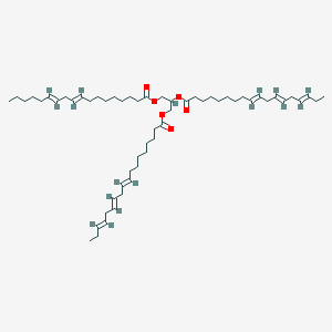 2,3-bis[[(9E,12E,15E)-octadeca-9,12,15-trienoyl]oxy]propyl (9E,12E)-octadeca-9,12-dienoate