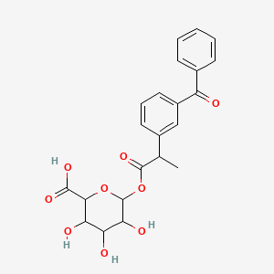 molecular formula C22H22O9 B12319651 (R)-Ketoprofen b-D-glucuronide 