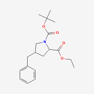 1-(tert-Butyl)2-ethyl(2s,4s)-4-benzylpyrrolidine-1,2-dicarboxylate