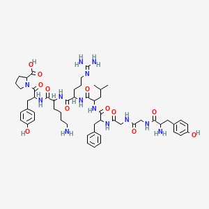 molecular formula C54H77N13O12 B12319721 H-DL-Tyr-Gly-Gly-DL-Phe-DL-Leu-DL-Arg-DL-Lys-DL-Tyr-DL-Pro-OH 